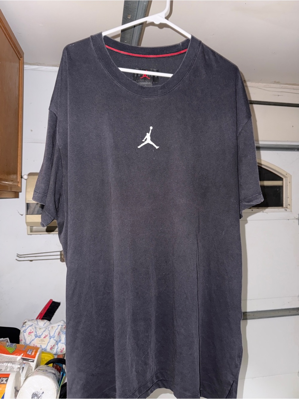 Jordan Black Short-Sleeve T-Shirt with White Jumpman